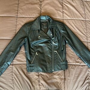 G.I.L.I black leather jacket
